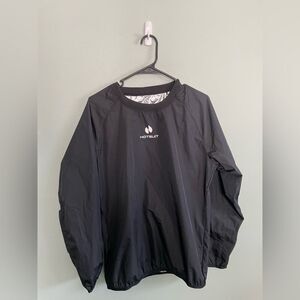 Women’s Black HotSuit Sauna Jacket Long Sleeve Pullover Sweatshirt Size L